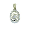 PENDENTIF À MOTIF VERSACE EN OR SERTI DE CUBIQUES ZIRCONIAS