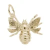 PENDENTIF ABEILLE 3D EN OR OU EN ARGENT