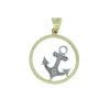 PENDENTIF ANCRE DE BATEAU EN OR 2 TONS
