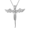 PENDENTIF ANGE EN ARGENT RHODIÉ SERTI DE CUBIQUES ZIRCONIAS