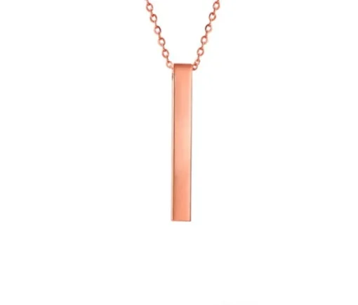 PENDENTIF BAR EN ACIER PERSONNALISABLE