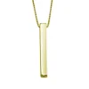 PENDENTIF BAR EN ARGENT RHODIÉ OU PVD OR