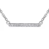 PENDENTIF BAR EN OR 10K SERTI DE DIAMANTS