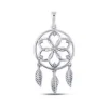 PENDENTIF CAPTEUR DE RÊVE EN OR SERTI DE DIAMANTS