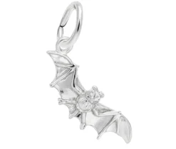 PENDENTIF CHAUVE-SOURIS 3D EN ARGENT