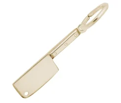 PENDENTIF COUPERET À VIANDE EN OR 10K