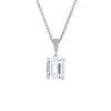 PENDENTIF EN ARGENT RHODIÉ SERTI DpiUN CUBIQUE ZIRCONIA AVEC CHAINE ROLO