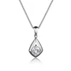 PENDENTIF EN ARGENT RHODIÉ SERTI DpiUN CUBIQUE ZIRCONIA