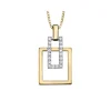 PENDENTIF EN OR 2 TONS SERTI DE DIAMANTS