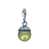 PENDENTIF EN OR 14K JAUNE OU BLANC SERTI DpiUNE PERLE DES MERS DU SUD