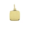 PENDENTIF EN OR 10K PLAQUE CARRÉ