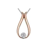 PENDENTIF EN OR 10K SERTI DpiUN DIAMANT CANADIEN