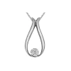 PENDENTIF EN OR 10K SERTI DpiUN DIAMANT CANADIEN