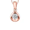 PENDENTIF EN OR 10K SERTI DpiUN DIAMANT CANADIEN
