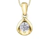 PENDENTIF EN OR 10K SERTI DpiUN DIAMANT CANADIEN