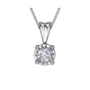 PENDENTIF EN OR 10K SERTI DpiUN DIAMANT SI2