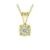 PENDENTIF EN OR 10K SERTI DpiUN DIAMANT SI2