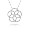 PENDENTIF EN OR 14K SERTI DE DIAMANTS
