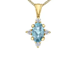 PENDENTIF EN OR SERTI DE PIERRES DE NAISSANCES ET DE DIAMANTS
