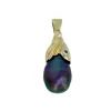 PENDENTIF EN OR SERTI DpiUNE PERLE DE TAHITI ET DpiUN DIAMANT