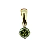 PENDENTIF EN OR SERTI DpiUNE PIERRE DE NAISSANCE SYNTHÉTIQUE VARIÉE