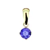 PENDENTIF EN OR SERTI DpiUNE PIERRE DE NAISSANCE SYNTHÉTIQUE VARIÉE