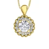 PENDENTIF EN OR SERTI DpiUN DIAMANT CANADIEN ET DE DIAMANTS