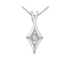 PENDENTIF EN OR SERTI DpiUN DIAMANT CANADIEN