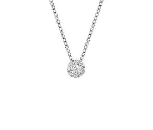 PENDENTIF 14K 9=0,16 DIAMANT SI2 16-18po