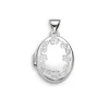PENDENTIF 10K BLANC LOQUET 13X17MM