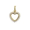 PENDENTIF 10K COEUR CZ 16.5MM