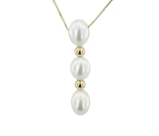 PENDENTIF 14K PERLE EAU DOUCE GOUTTE 8MM