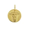 PENDENTIF 10K PLAQUE RONDE MÉDICALE