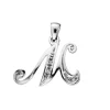 PENDENTIF LETTRE DE LpiALPHABET EN OR SERTI DE DIAMANTS