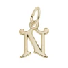PENDENTIF LETTRE N EN OR 10K
