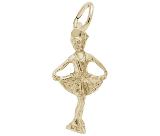 PENDENTIF PATINEUSE EN ARGENT OU EN OR