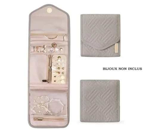 POCHETTE À BIJOUX DE VOYAGE EN COTON