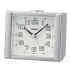 REVEIL SEIKO ANALOGIQUE ARGENT