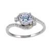 SUPERBE BAGUE EN ARGENT RHODIÉ SERTIE DE CUBIQUES ZIRCONIAS