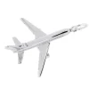 SUPERBE PENDENTIF AVION JET JUMBO EN ARGENT RHODIÉ OU EN OR 10K OU 14K