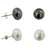 2X BOUCLES 14K P.E.DOUCE TEINTÉES 10MM