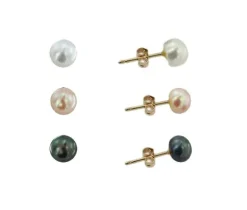 3X BOUCLES 14K P.E.DOUCE TEINTÉES 5.5MM